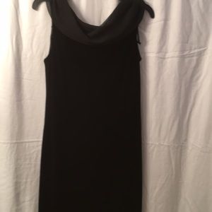 Womens formal Black Velvet sleeveless dress
